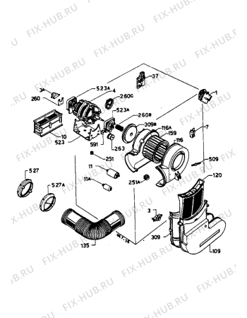 Взрыв-схема стиральной машины Castor CWD52R - Схема узла Electrical equipment